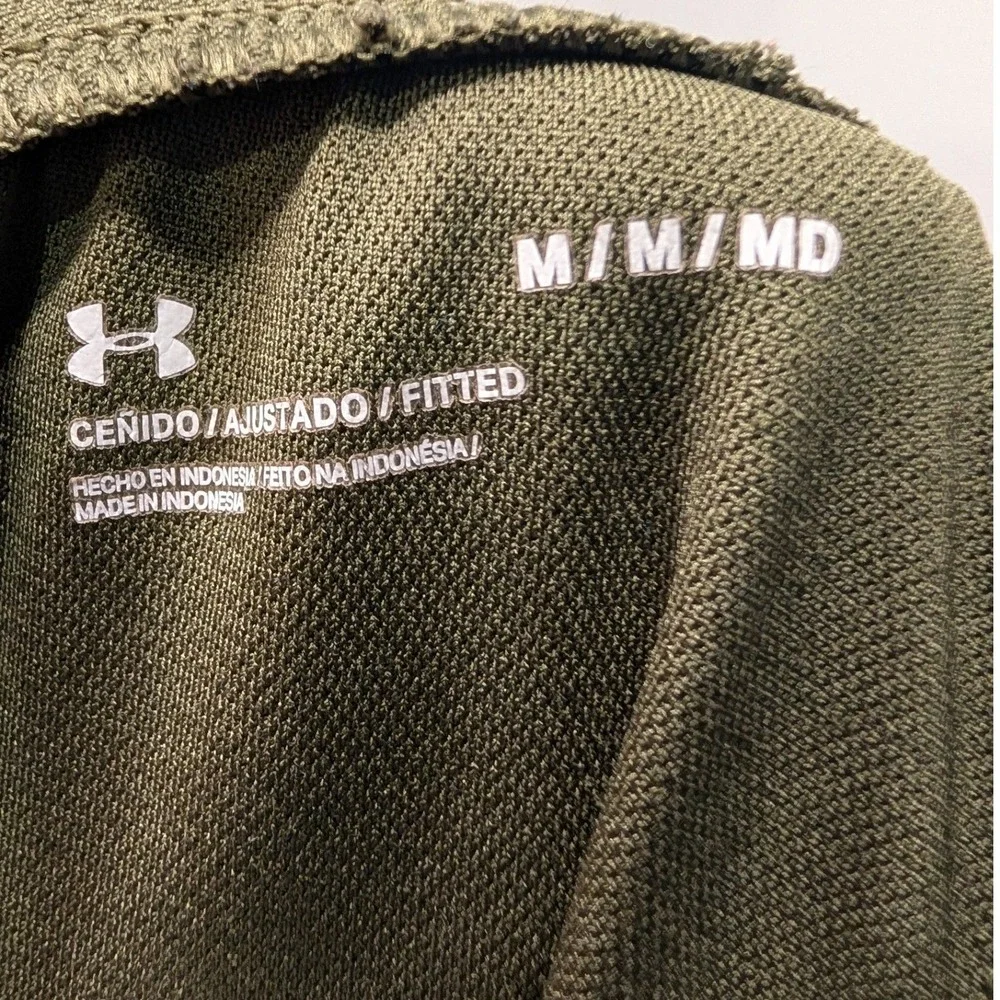 Under Armour Mens Olive Green Athletic‎ Pants Fitted Size Medium